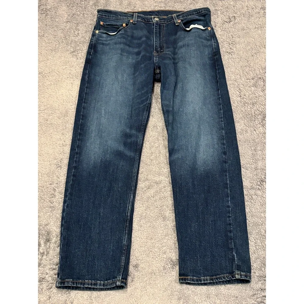 Levi's Jeans Mens 36x30 505 Relaxed Fit Blue Medium Wash Denim Western Cowboy